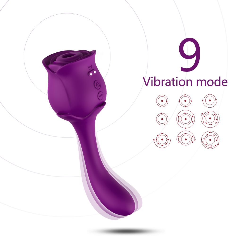 Rose Vibrator Body Massage Clit Sucker