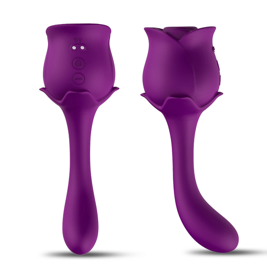 Rose Vibrator Body Massage Clit Sucker