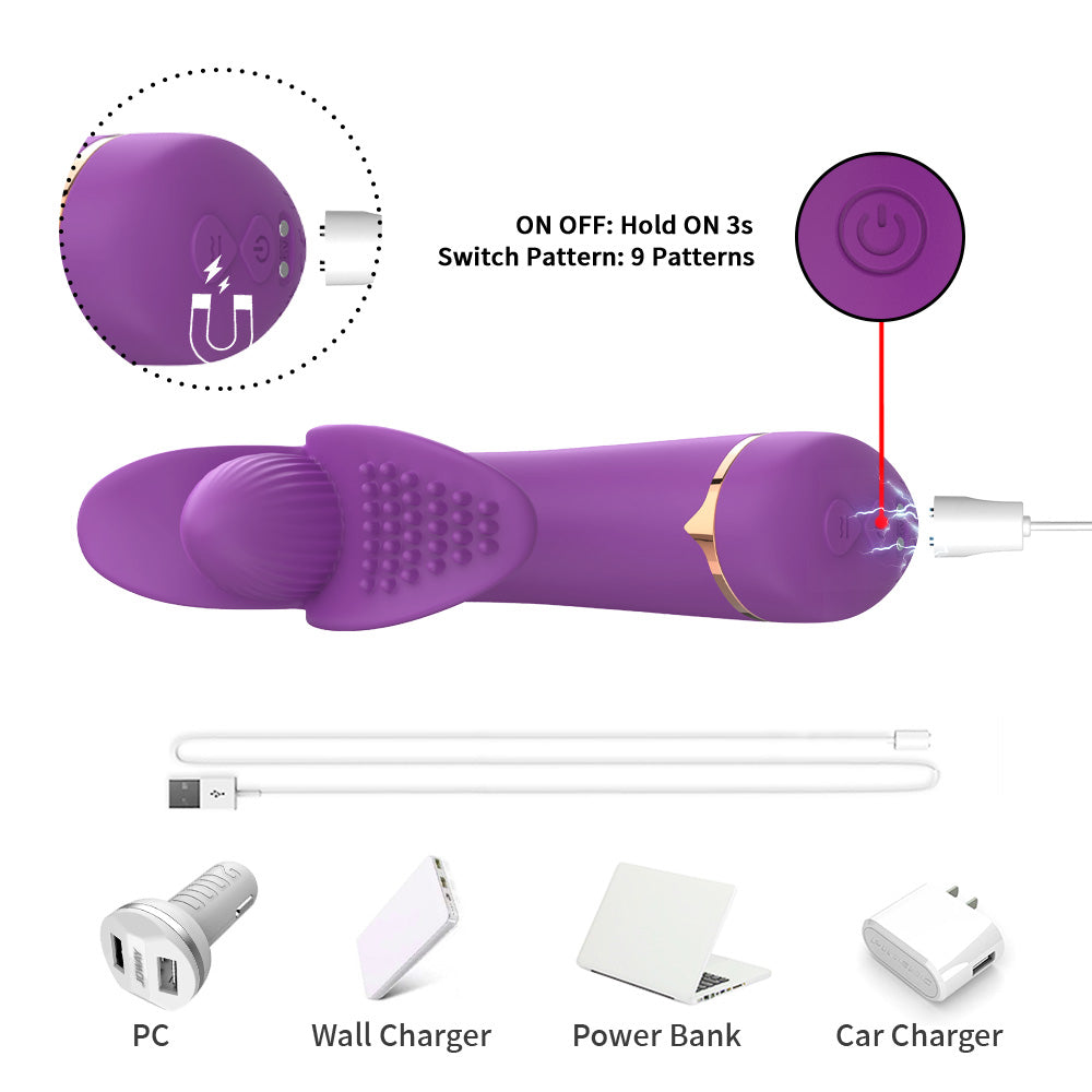 Silicone Vibrator Masturbation Tease