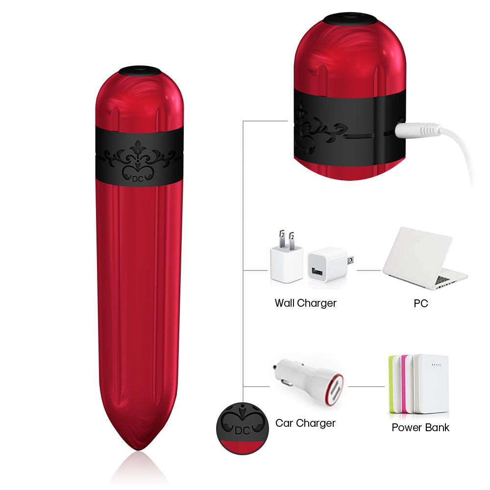 Rechargeable 9-frequency vibrating anal plug silicone remote control