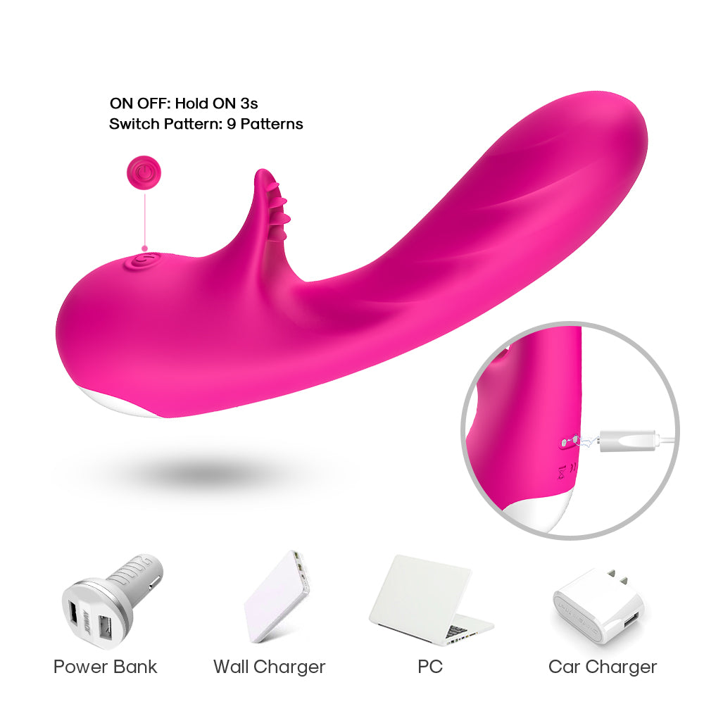 Sakulove G-spot  Thrusting Silicone Vibrator