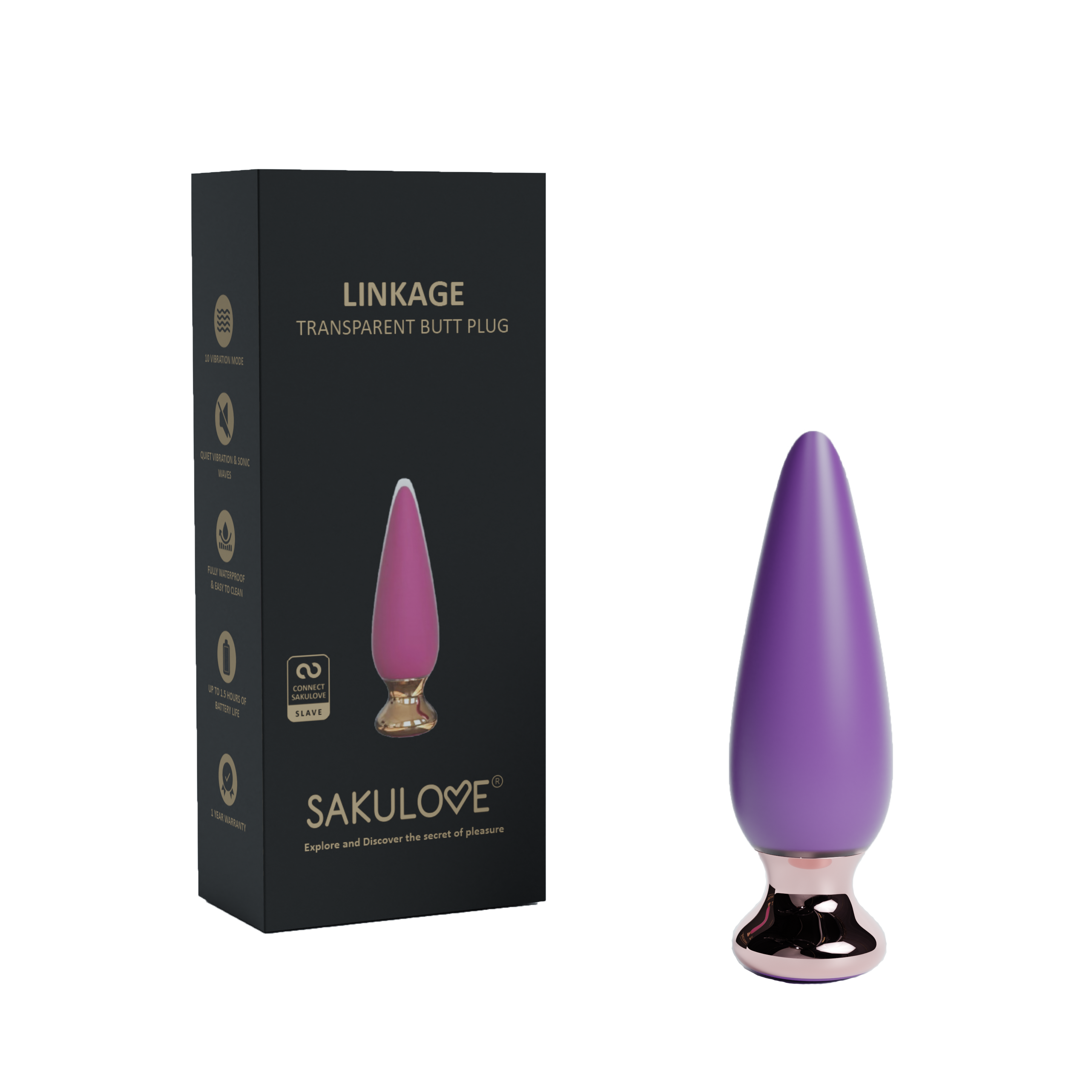Sakulove LINKAGE Transparent Butt Plug