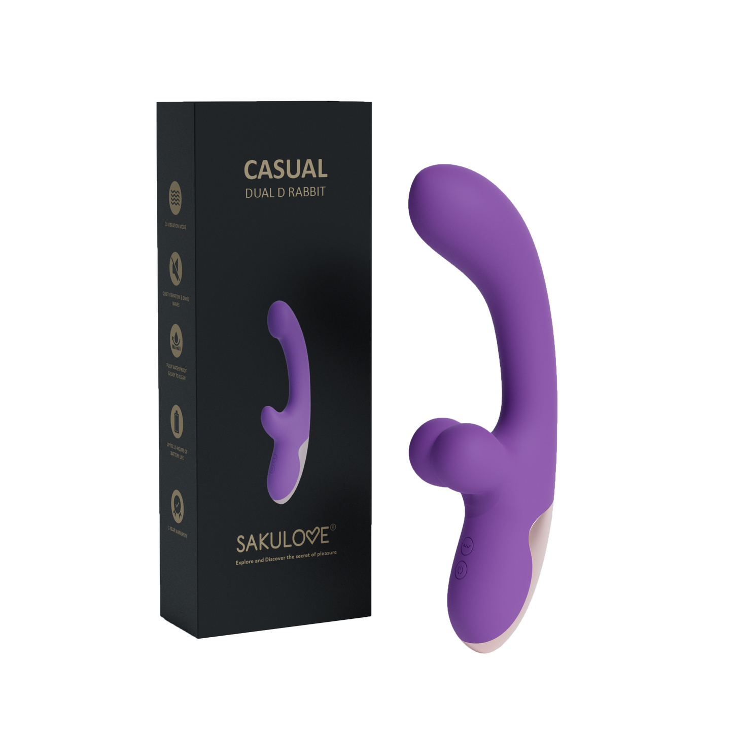 Sakulove CASUAL Dual D Rabbit Vibrator