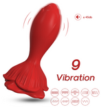 Siren Rechargeable Rose Silicone Rear Anal Plugs