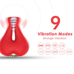 Heart Niepple Toys with 9 Vibration modes