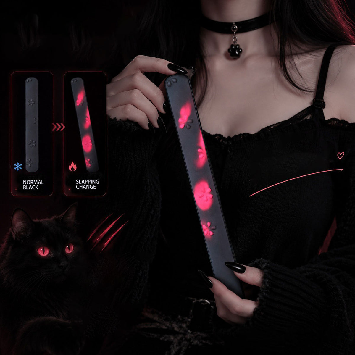 Thermochromic Cherry Blossom Leather Paddle