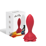 Siren Rechargeable Rose Silicone Rear Anal Plugs