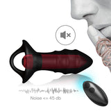 Rechargeable 9-frequency vibrating anal plug silicone remote control