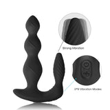 Pull Bead Vibrator Silicone Anal Plug Anal Three Point Resonance