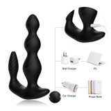 Pull Bead Vibrator Silicone Anal Plug Anal Three Point Resonance