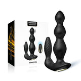 Pull Bead Vibrator Silicone Anal Plug Anal Three Point Resonance