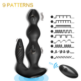 Pull Bead Vibrator Silicone Anal Plug Anal Three Point Resonance