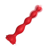 Rose Silicone Pull Bead Anal Plug