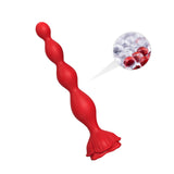 Rose Silicone Pull Bead Anal Plug