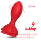 Siren Rechargeable Rose Silicone Rear Anal Plugs