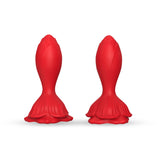 Siren Rechargeable Rose Silicone Rear Anal Plugs