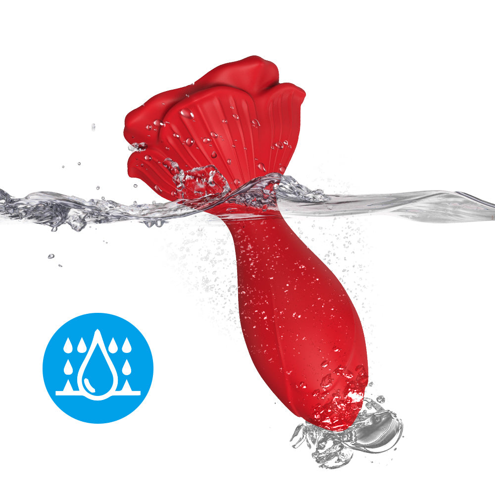 Siren Rechargeable Rose Silicone Rear Anal Plugs