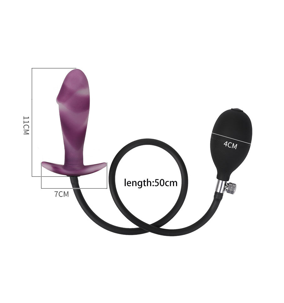 Inflatable Butt Anal Plug with Pump