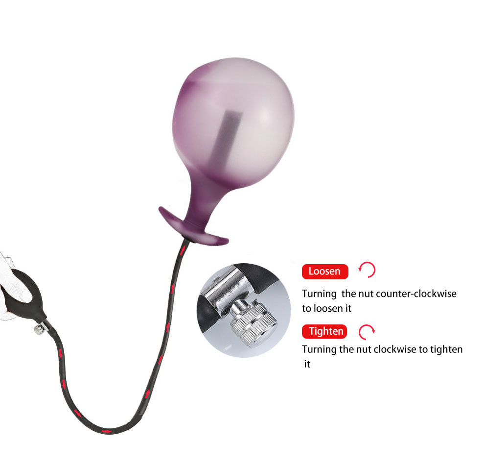 Inflatable Butt Anal Plug with Pump