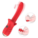 Tongue vibrator female masturbator erotic products dual vibration massage AV stick