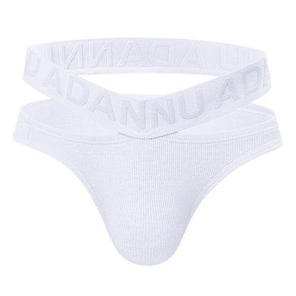 ADANNU V-Shape Double Belt Men's Triangle Pants