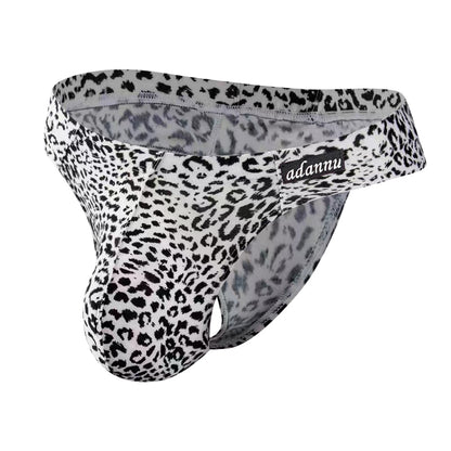 ADANNU Men's Pants Leopard Print Triangle Pants