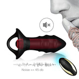 Rechargeable 9-frequency vibrating anal plug silicone remote control