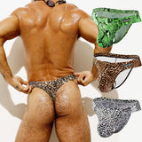 ADANNU Men's Pants Leopard Print Triangle Pants