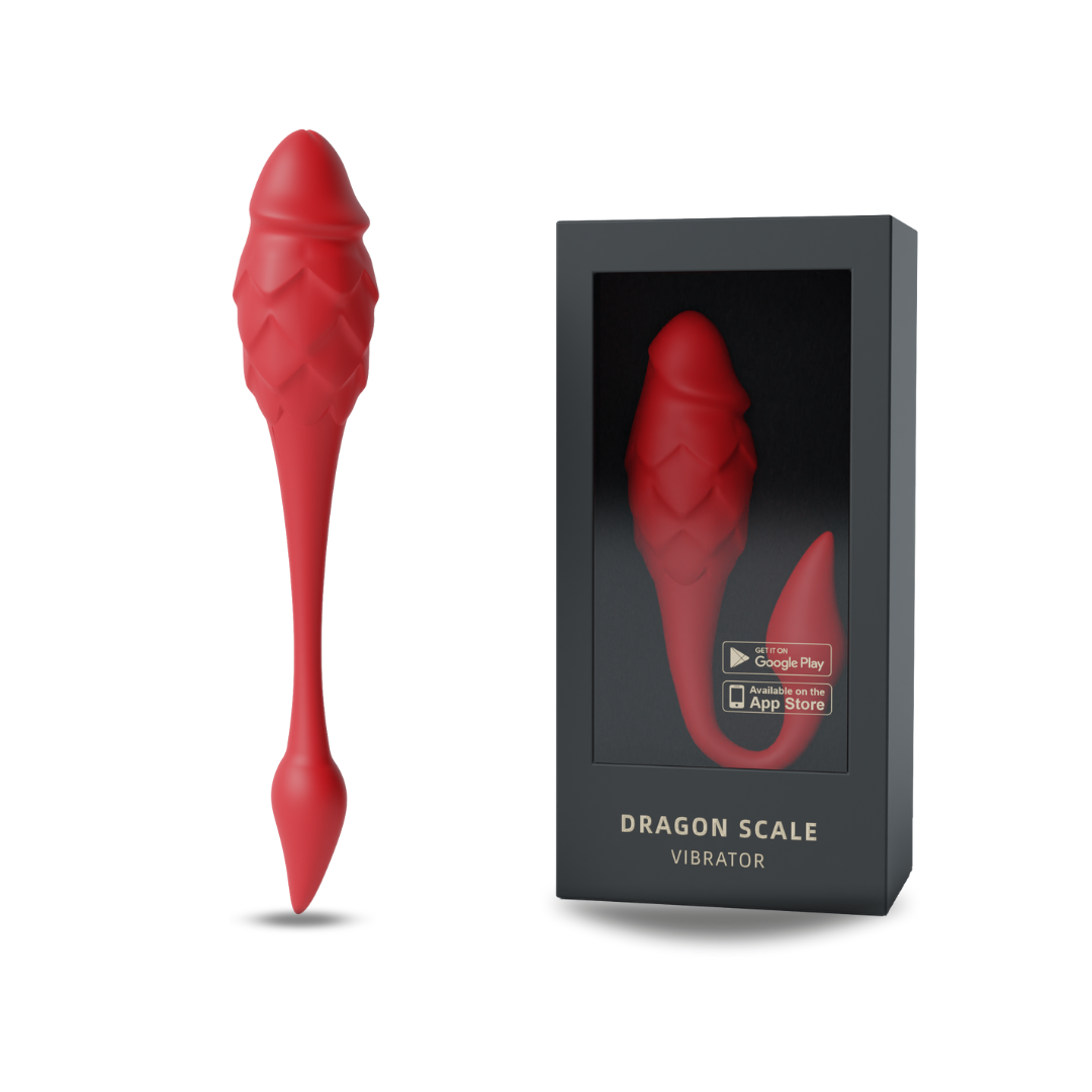 DRAGON SCALE App Controlled Rechargeable Love Egg Vibrator